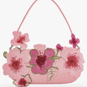 JW PEI Pink Leona Bead Embellished Shoulder Bag NWT